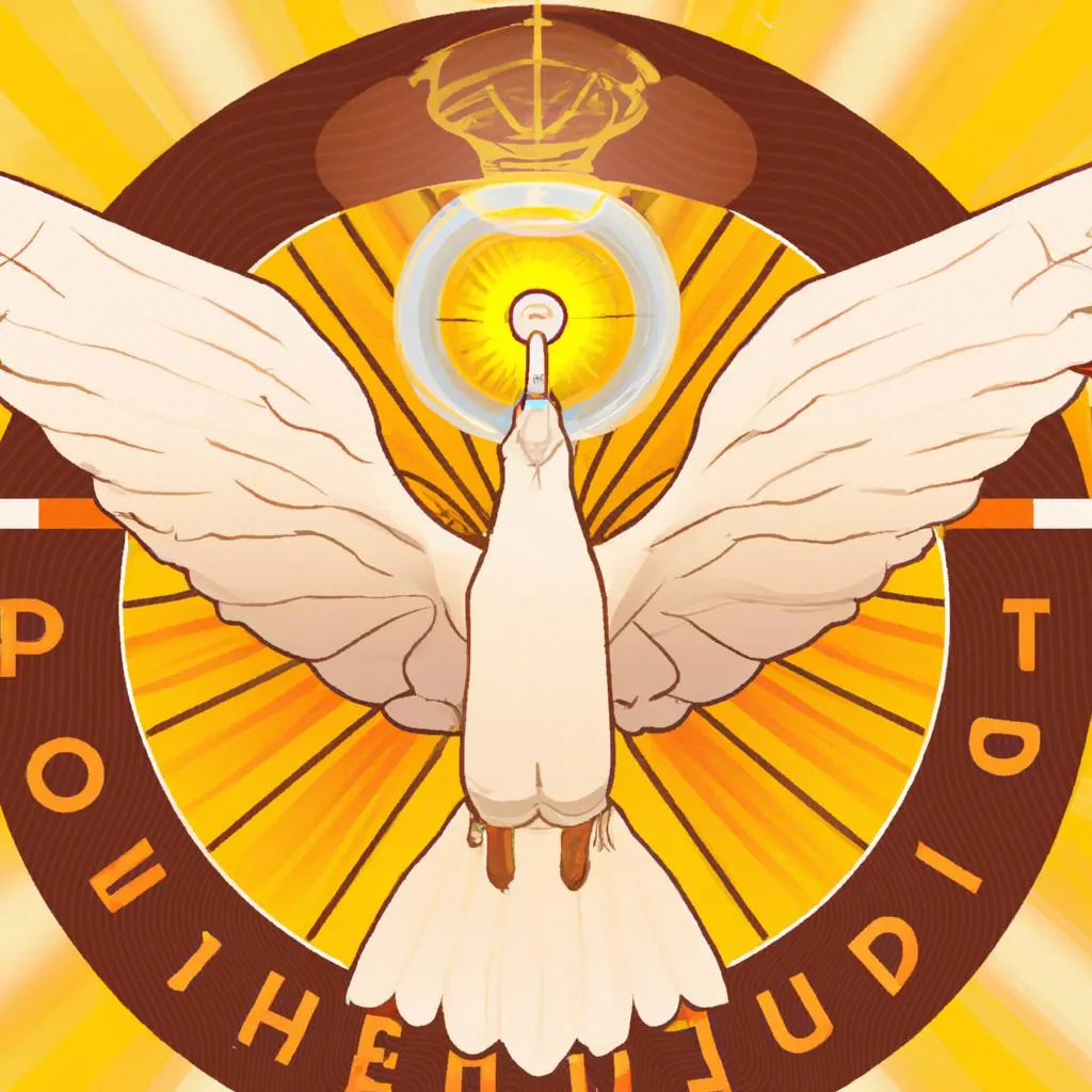 uma imagem gráfica com o tema divino espirito santo vetor