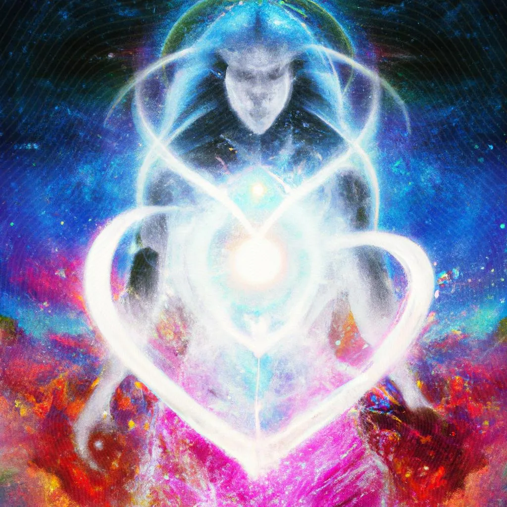Energia Quântica e Espiritismo: Descubra a Conexão Oculta 3 uma pintura a óleo sobre energia quantica e espiritismo
