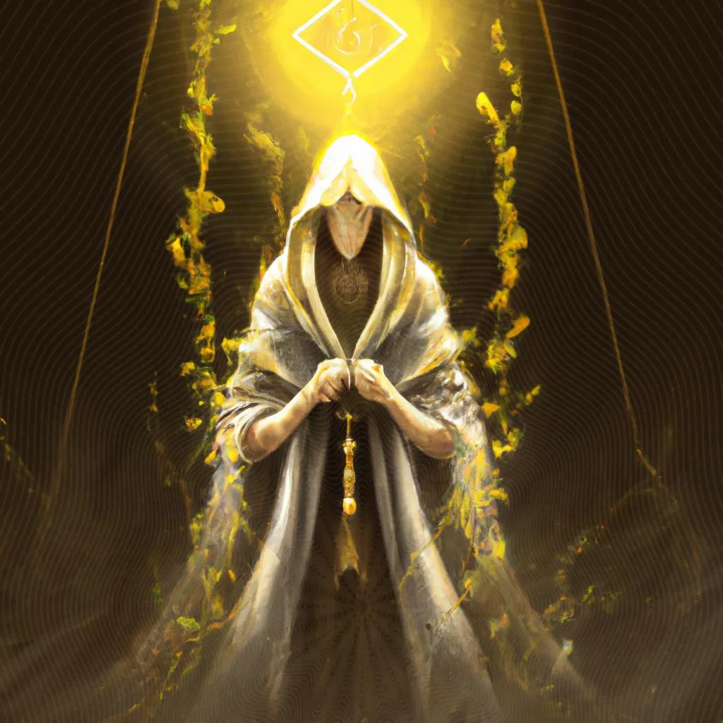 uma figura desenhada de espirita religião