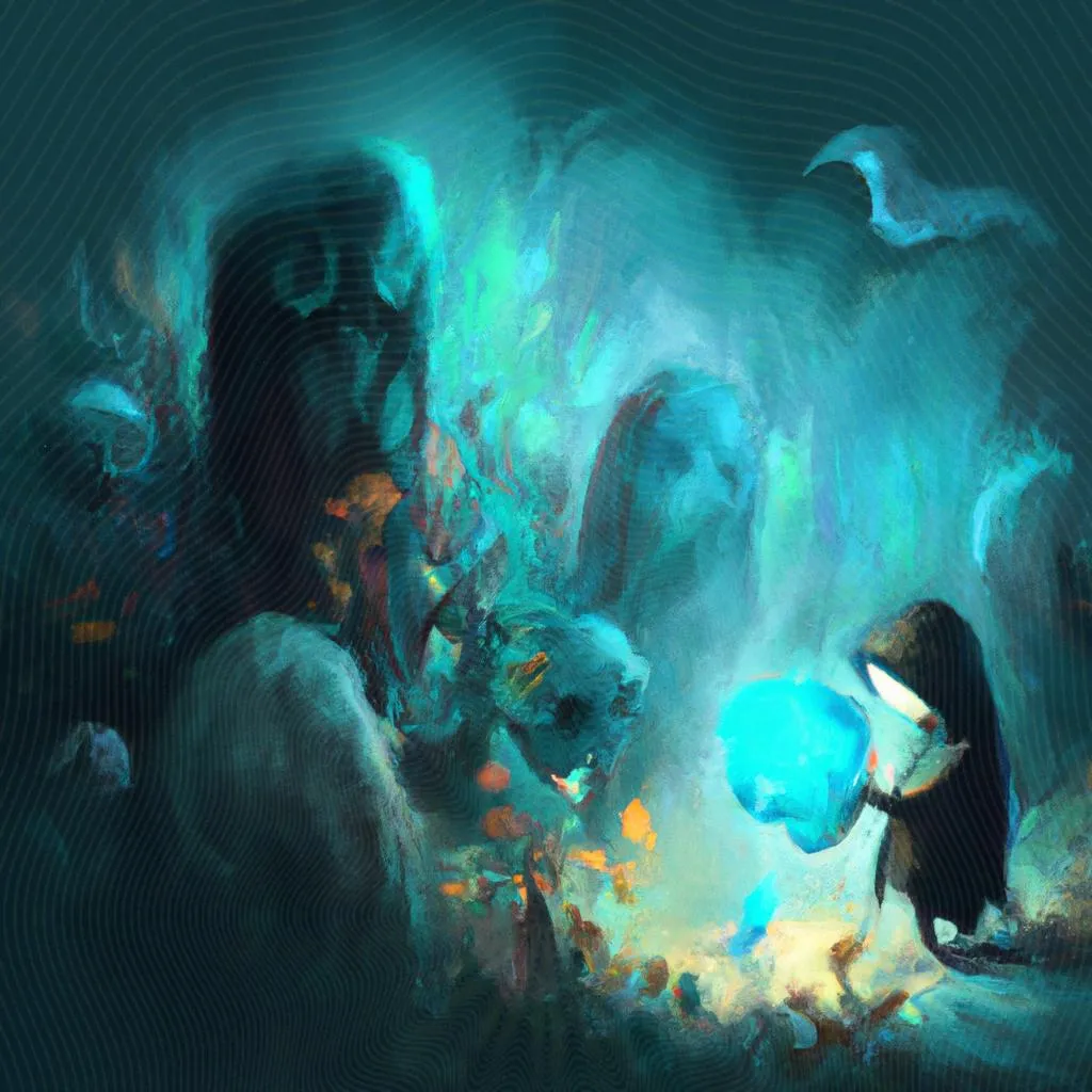 uma composição gráfica de espiritismo play