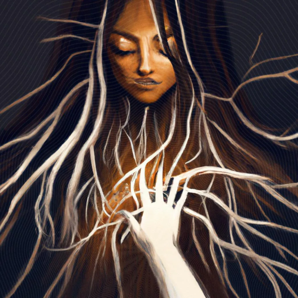 uma composição expressionista de espiritismo raiz