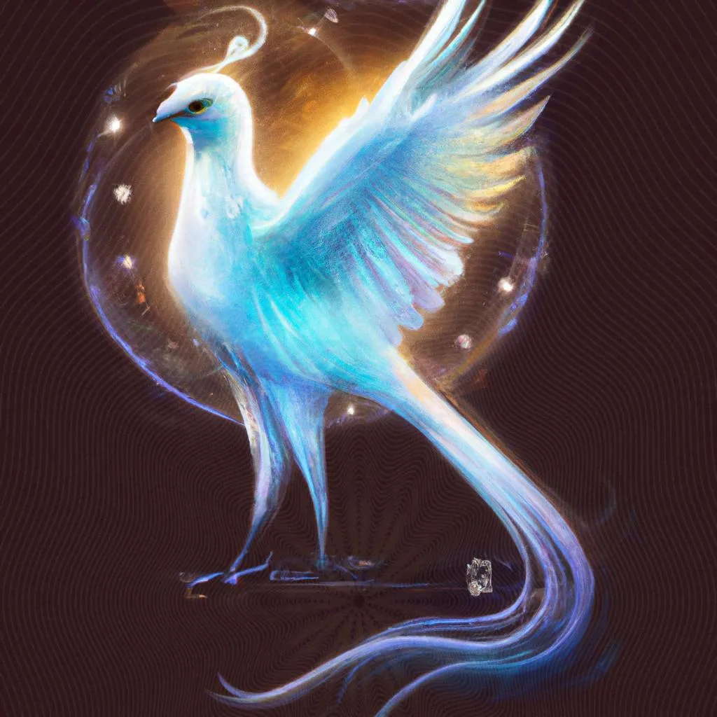 Espirito Bird: Descubra o Significado Oculto dessa Conexão Espiritual! 3 um contorno artístico de espirito bird