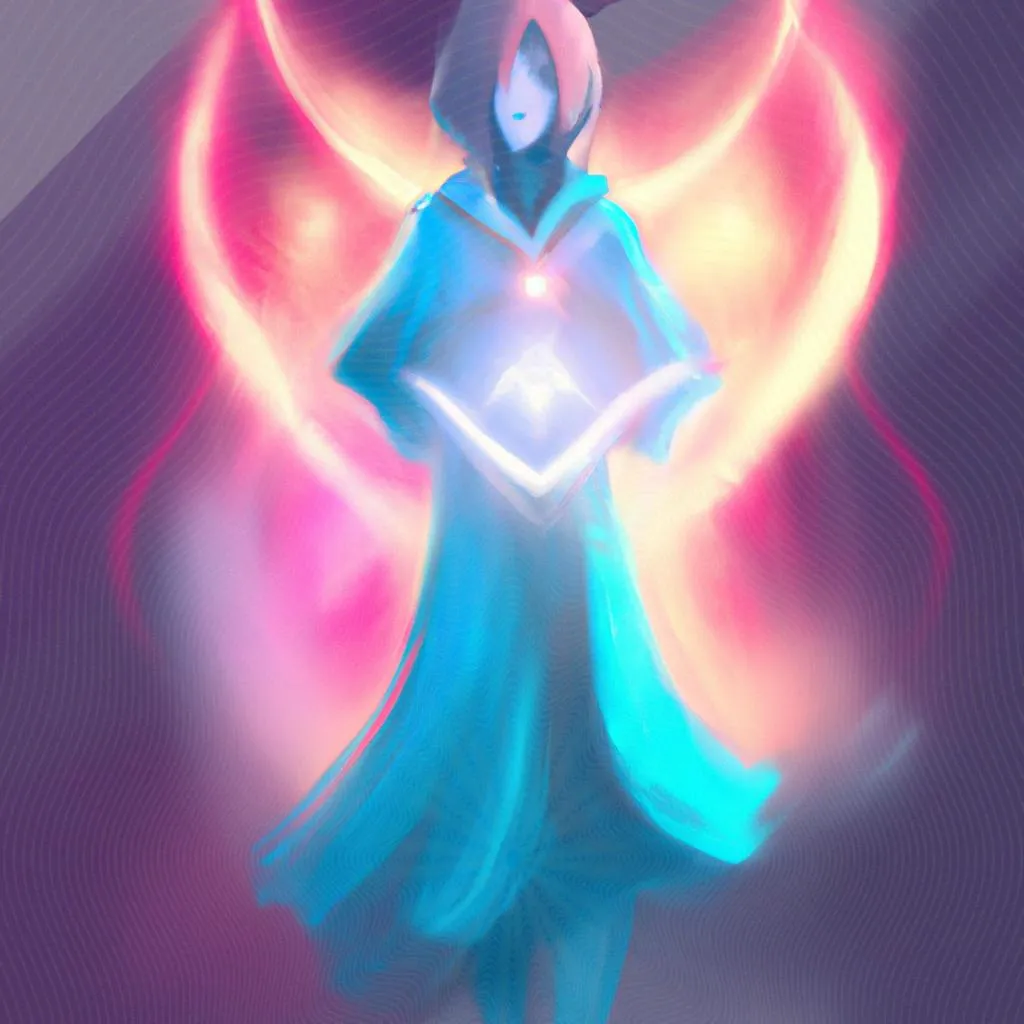 um design visual de espirito de luz