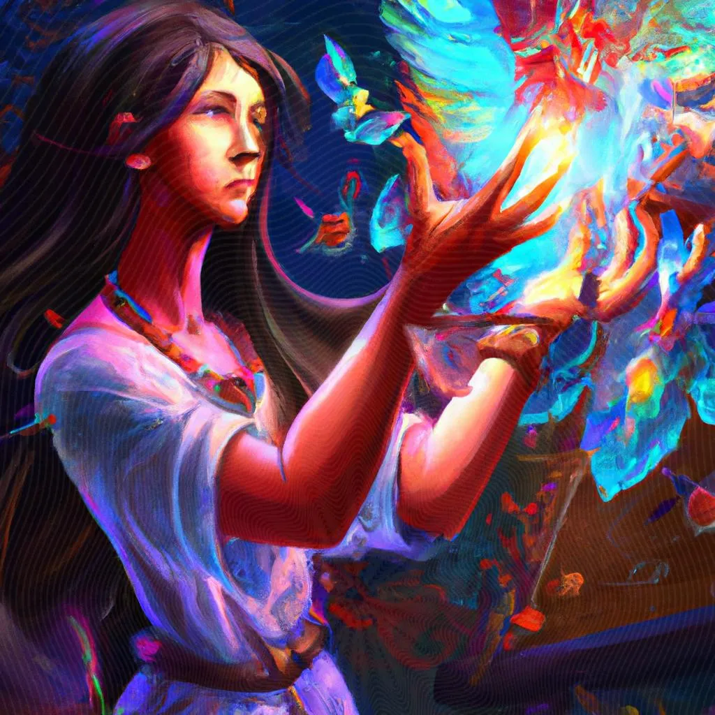 uma arte gráfica sobre espirito obsessor