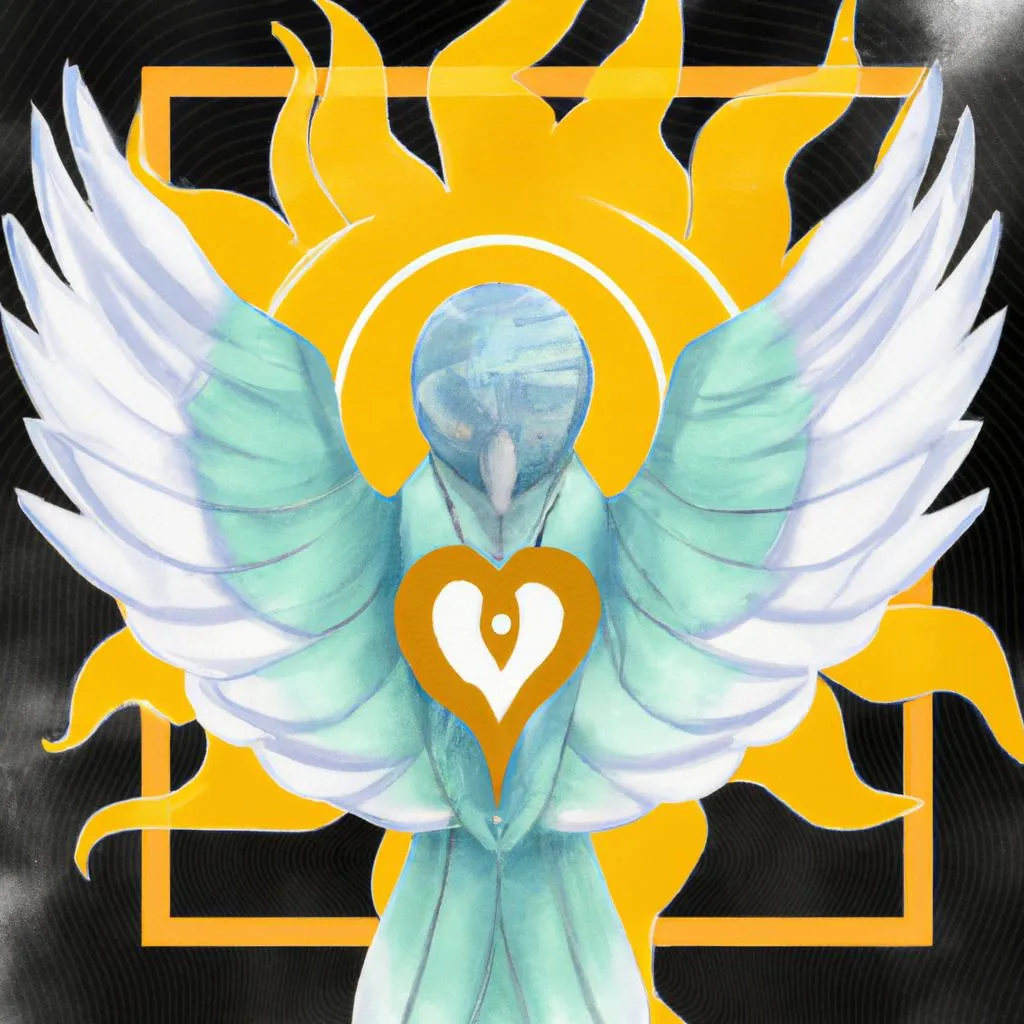 uma escultura ilustrada de espirito santo desenho png