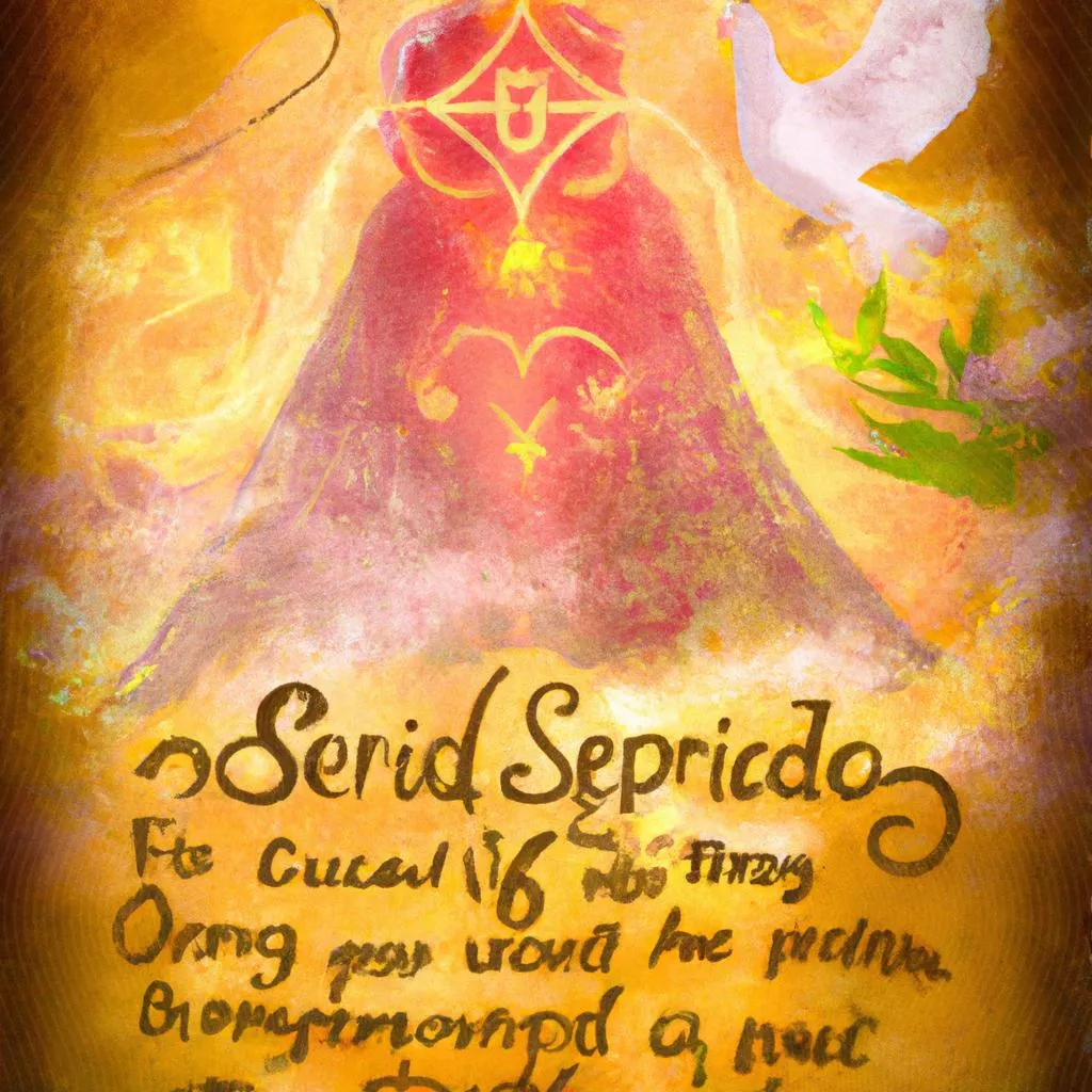 uma figura artística de espirito santo meu consolador letra