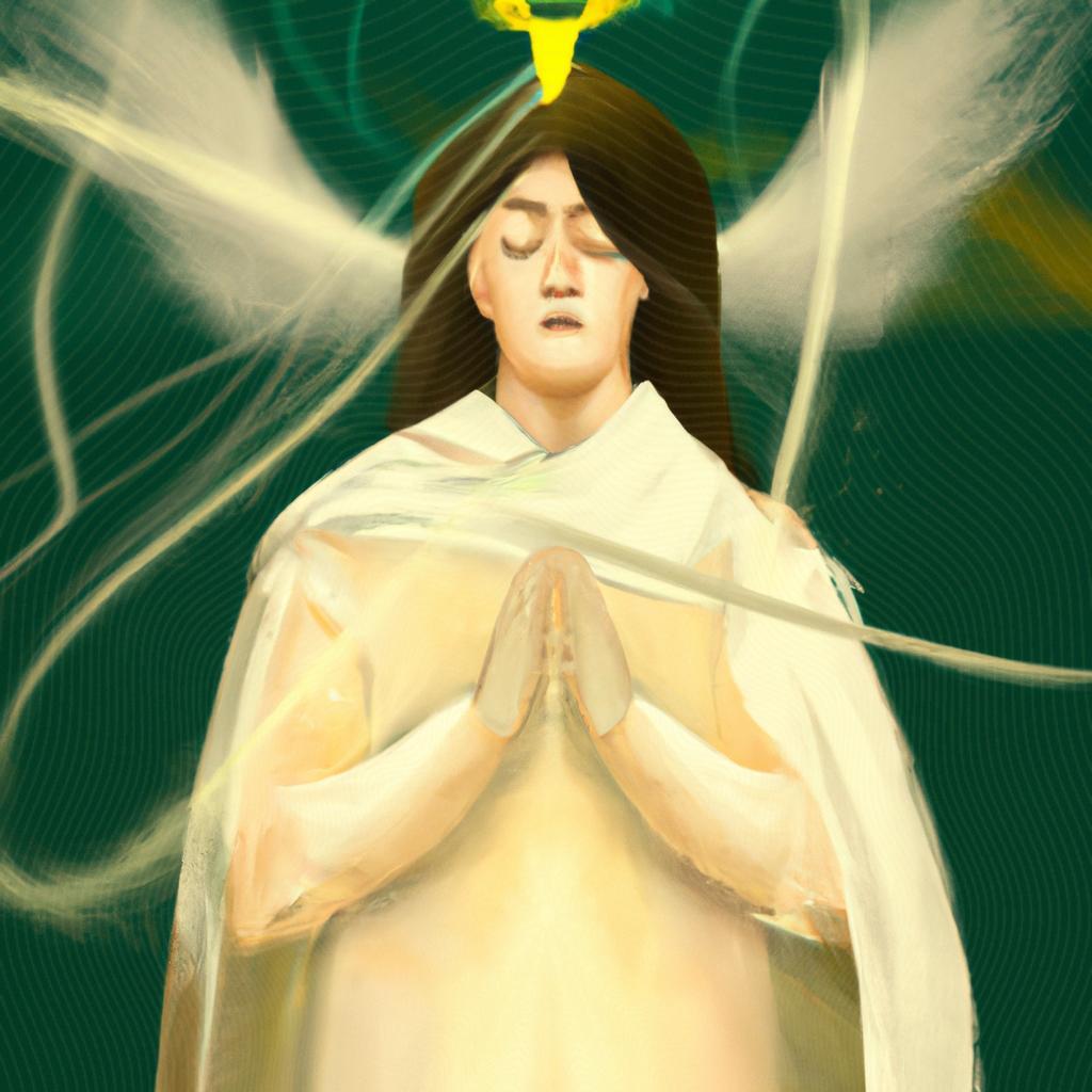 uma ilustração de espirito santo oração