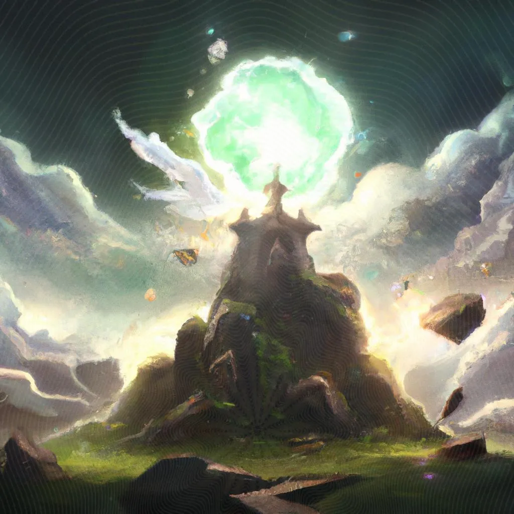 uma pintura figurativa de espirito santo ore por min