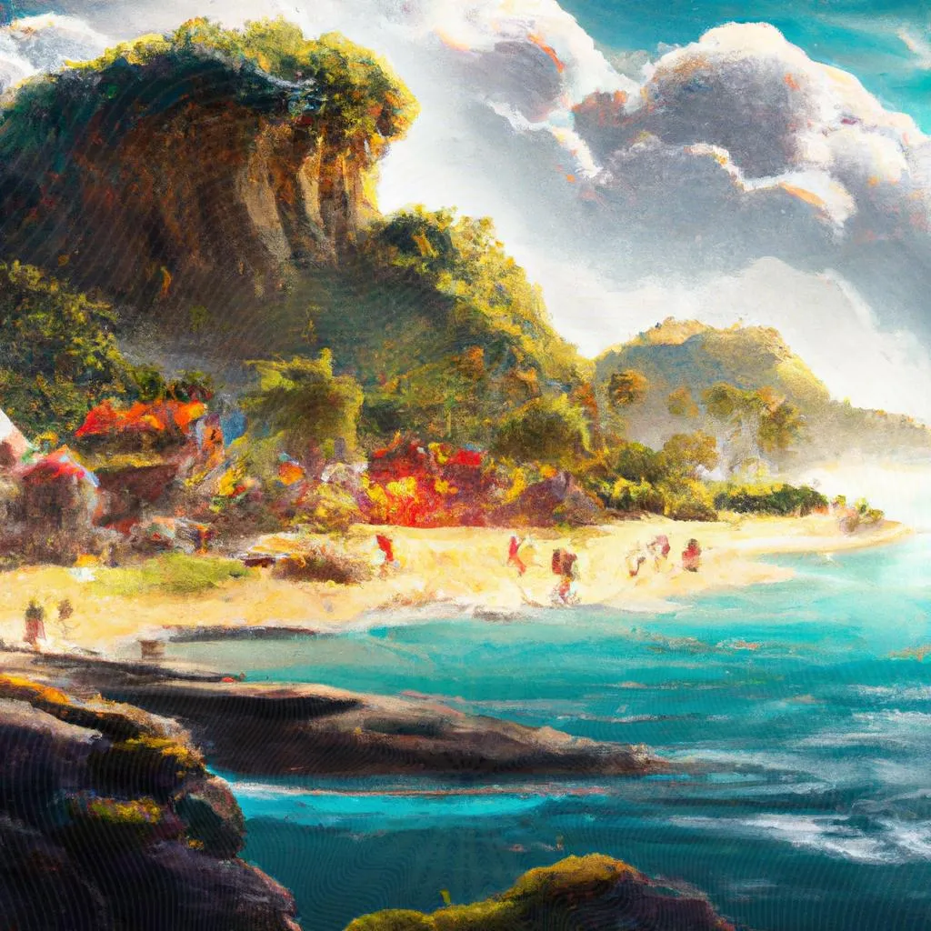uma imagem estilizada de espirito santo praias