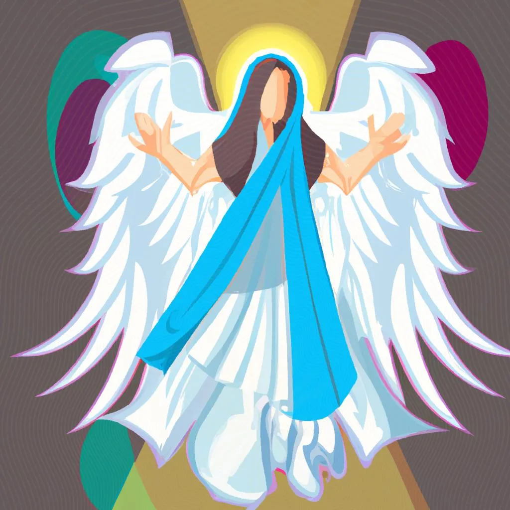 Desvendando o Poder do Espírito Santo como Vetor de Conexão Mística 3 uma figura desenhada de espirito santo vetor