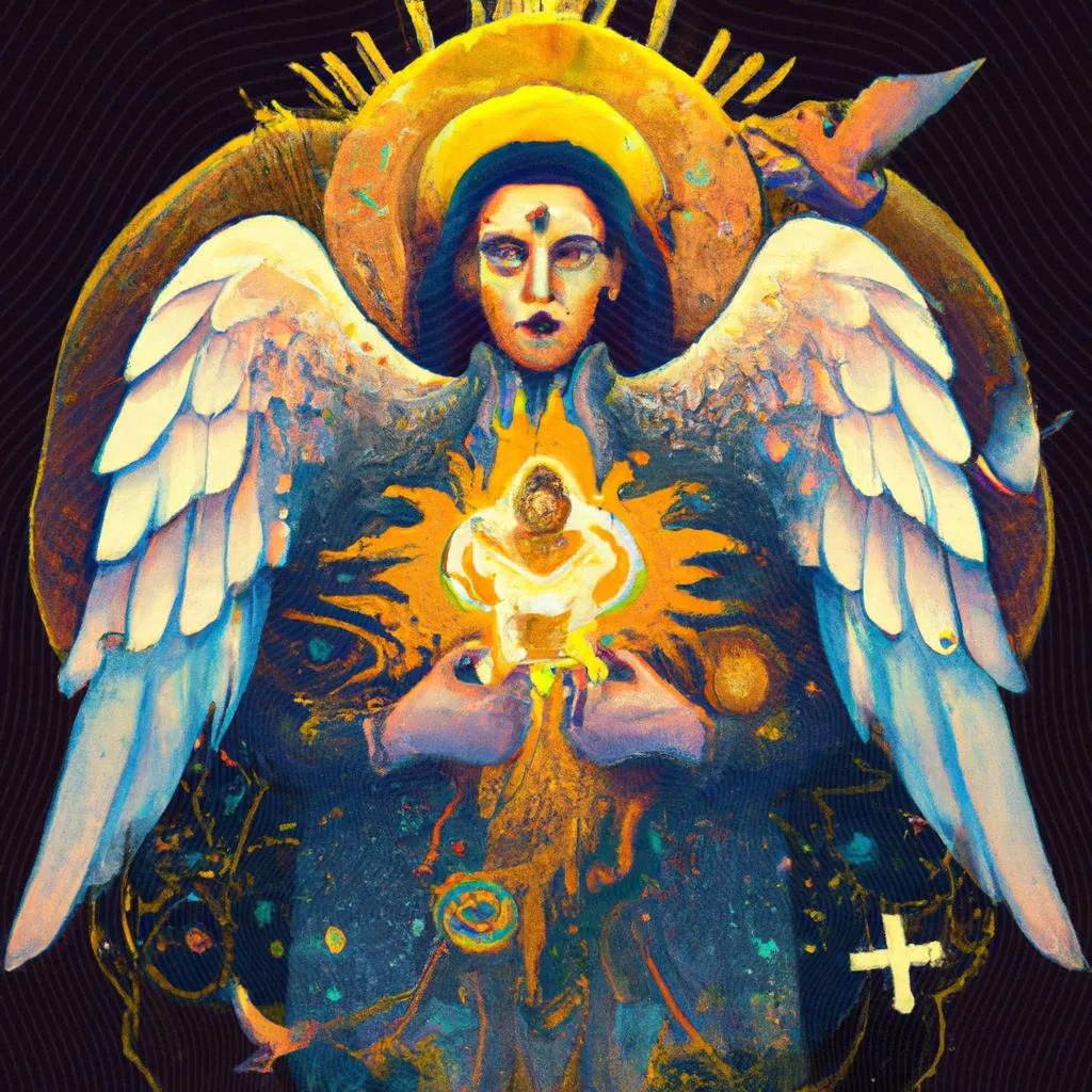 Desvendando o Poder do Espírito Santo como Vetor de Conexão Mística 4 uma paisagem ilustrada de espirito santo vetor