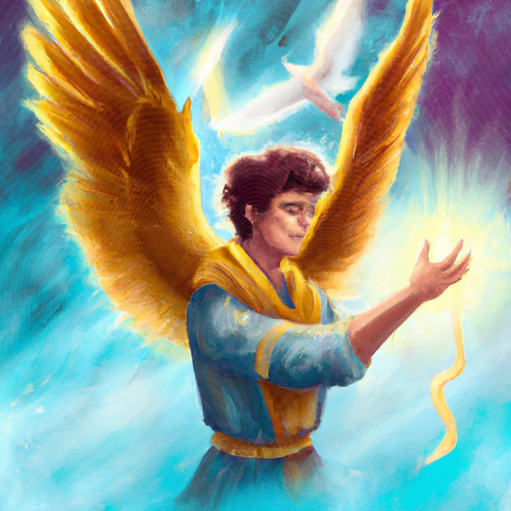 uma imagem estampada de espirito santo vinde