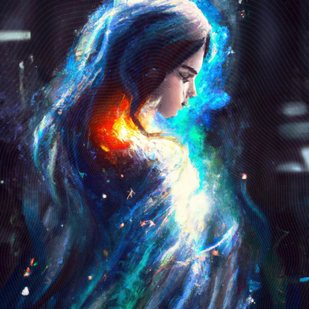 Espirítos: A Existência Além do Físico. 3 uma composição expressionista de espiritos existem