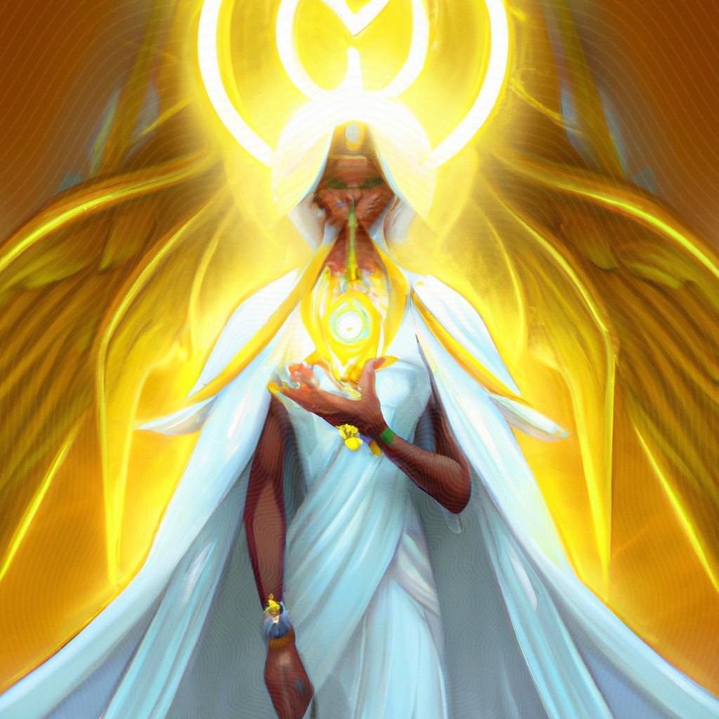 uma pintura figurativa de estudo sobre o espirito santo