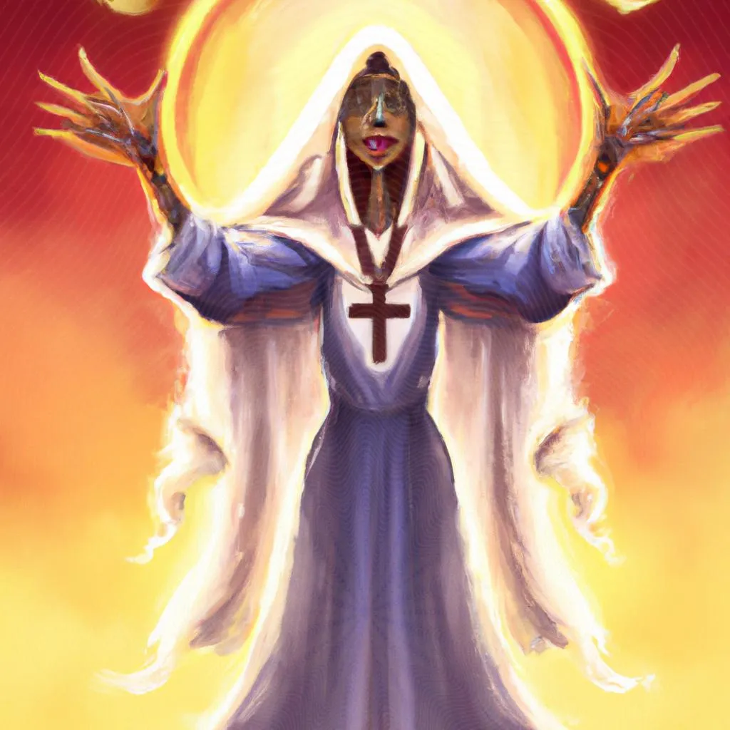 uma composição expressionista de evangelho espirita do dia