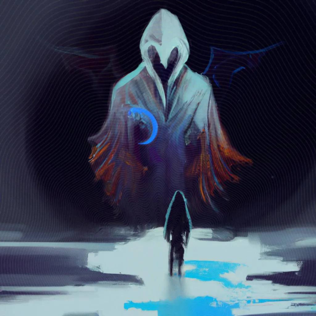 uma cena gráfica de filmes de espiritos