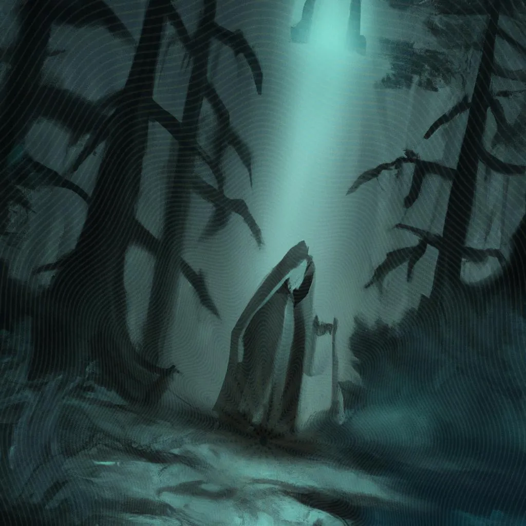 um desenho artístico sobre filmes de terror espiritos