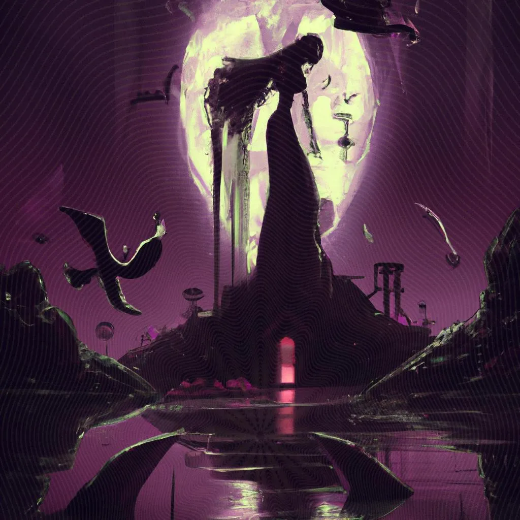 uma caricatura de filmes de terror espiritos