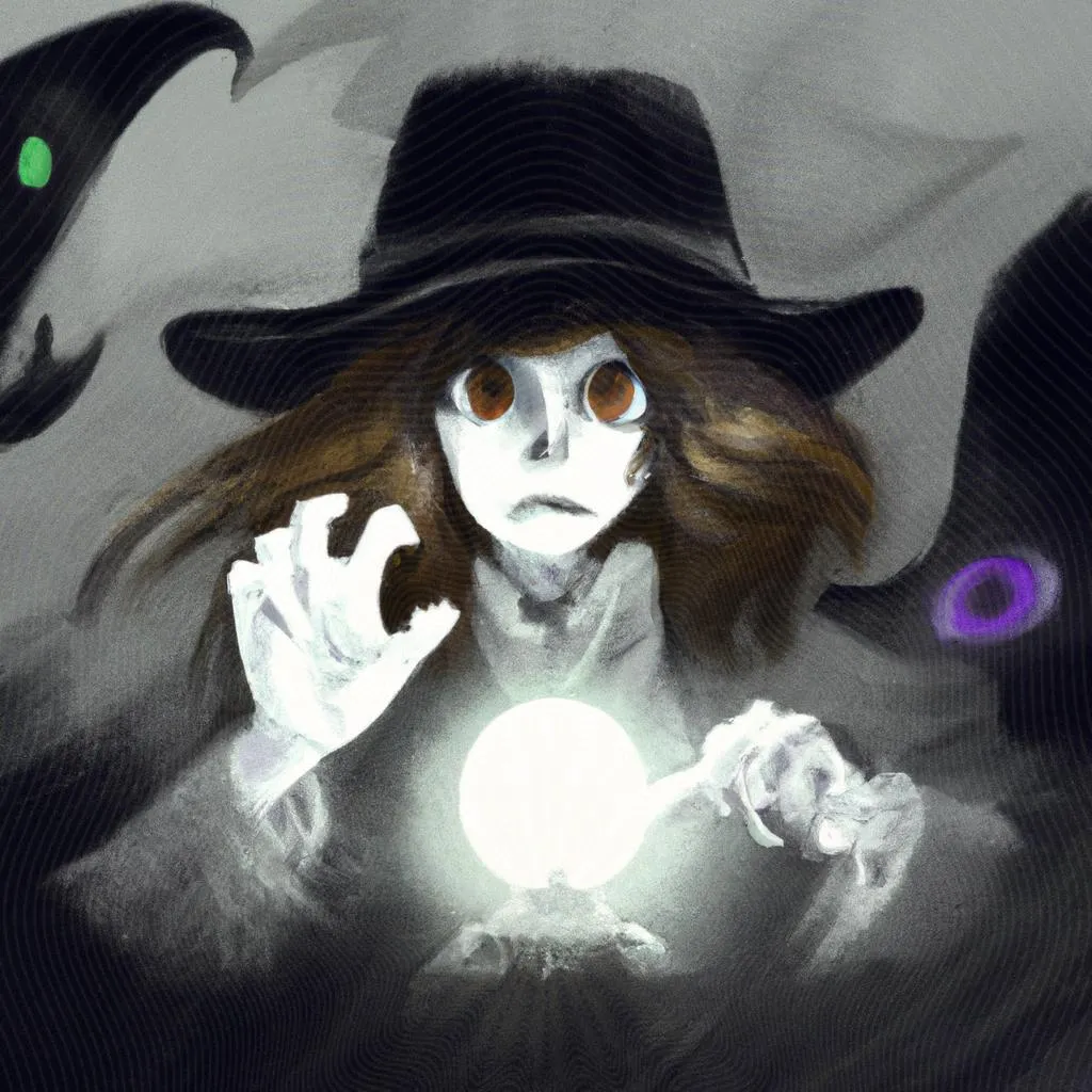 um gráfico ilustrado de filmes de terror espiritos