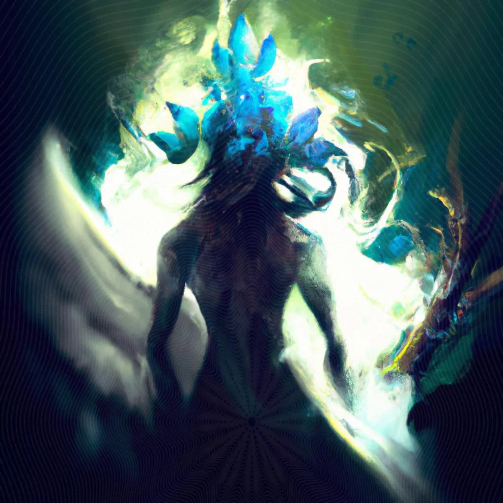 uma ilustração em preto e branco de fotos de espiritos