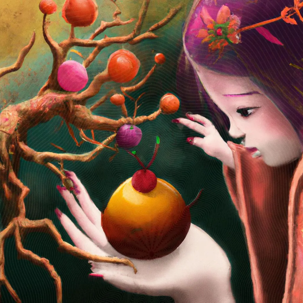 Frutos do Espírito Infantil: Descubra os Significados Místicos 2 uma figura artística de frutos do espirito infantil