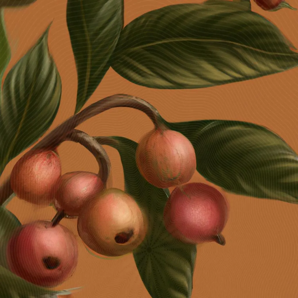 uma imagem em 3D de frutos do espirito santo