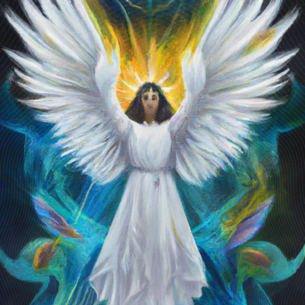 um mural artístico de imagem divino espirito santo