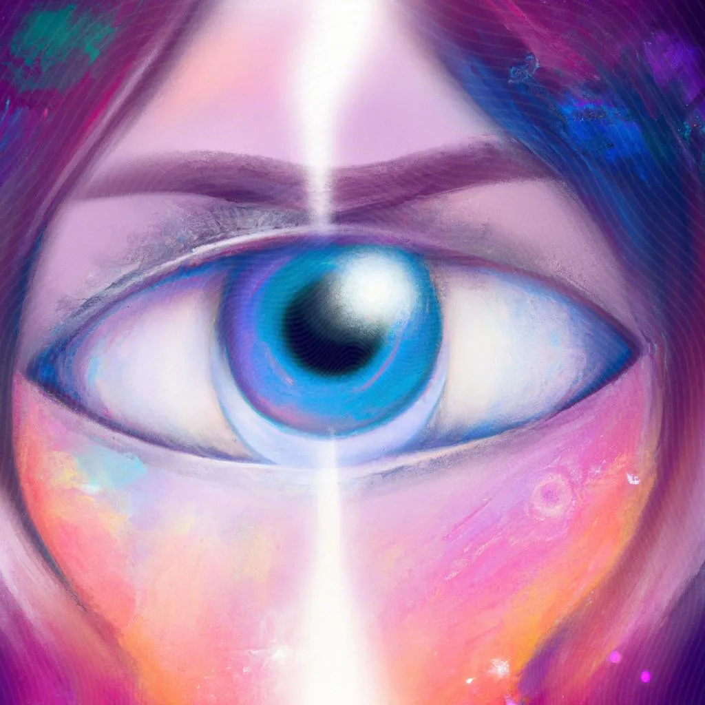 Iridologia e Espiritismo: Revelando os Segredos da Alma 4 uma arte abstrata sobre iridologia e espiritismo