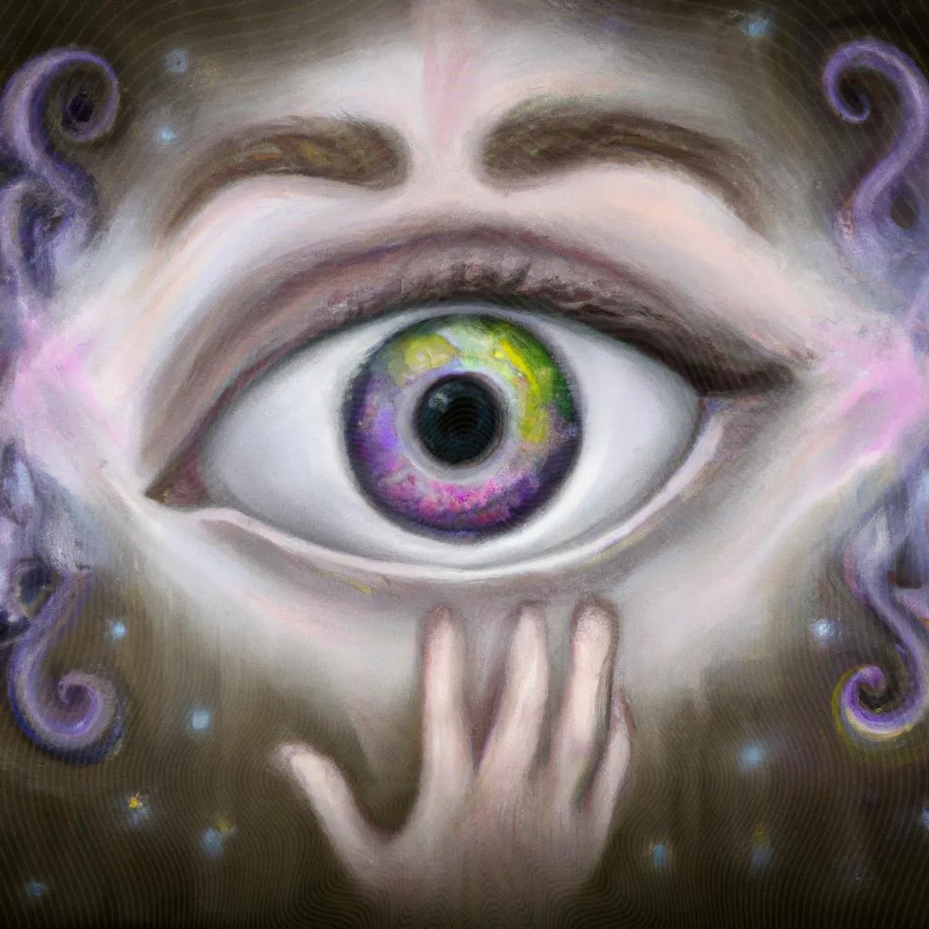 Iridologia e Espiritismo: Revelando os Segredos da Alma 3 uma imagem simbólica de iridologia e espiritismo