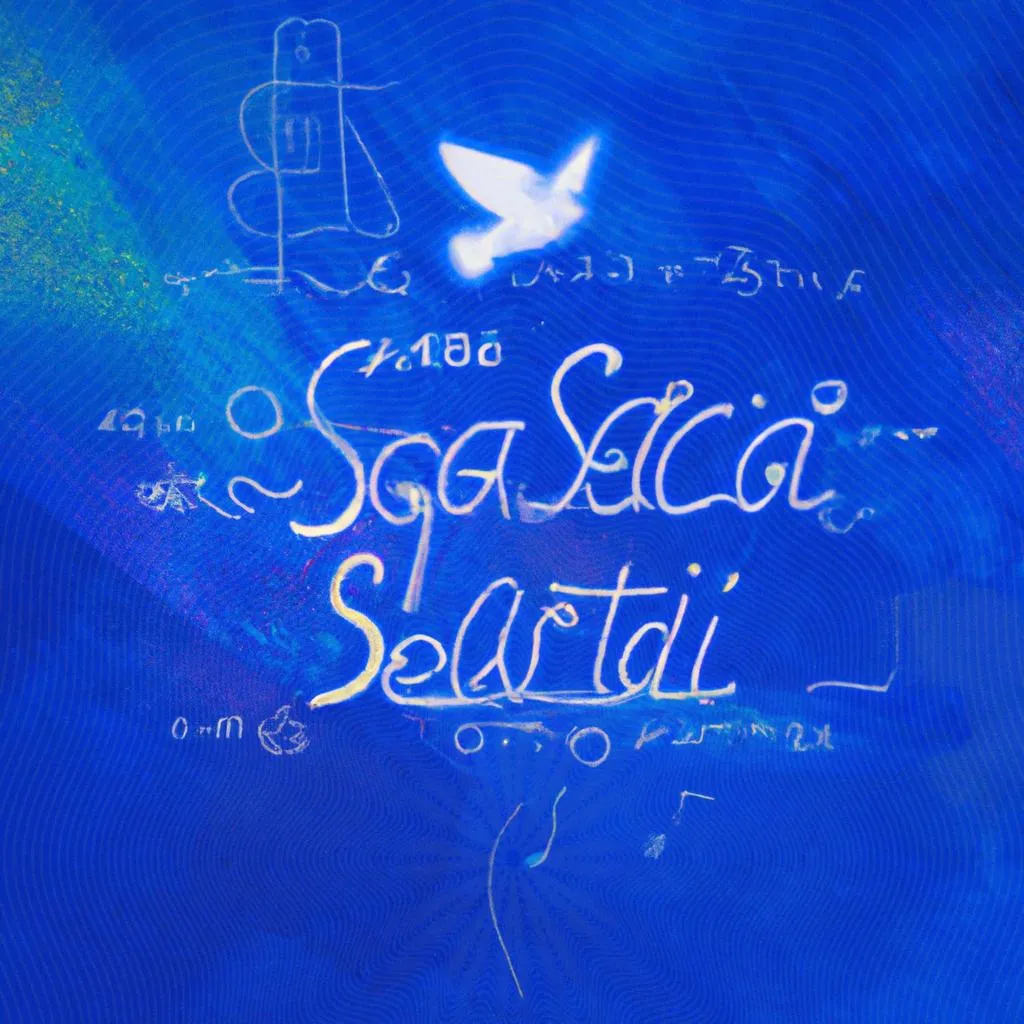 um mural artístico de letra da musica espirito santo
