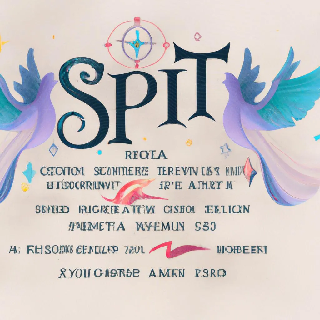 uma ilustração de letra do hino espirito santo