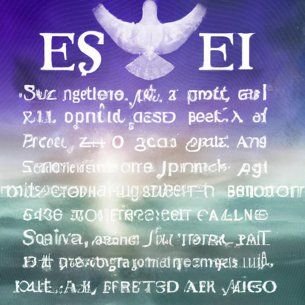 uma arte em gravura de letra do hino espirito santo