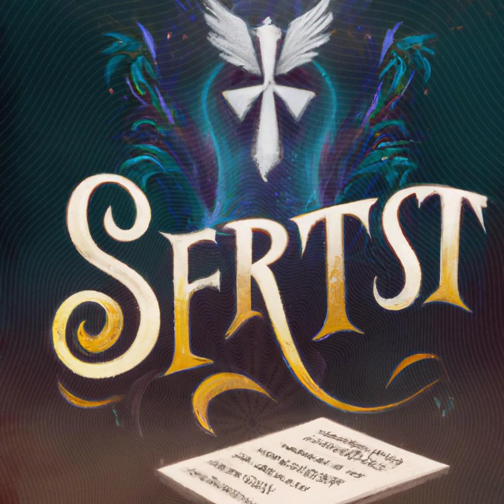 Letra Espírito Santo: Descubra o Mistério Por Trás do Seu Significado 4 uma ilustração de letra espirito santo