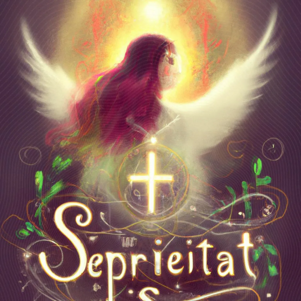 uma imagem impressionista de letra santo espirito
