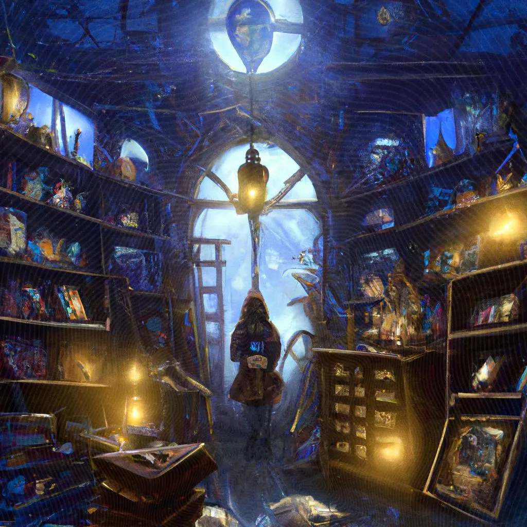um gráfico ilustrado de livraria espirita