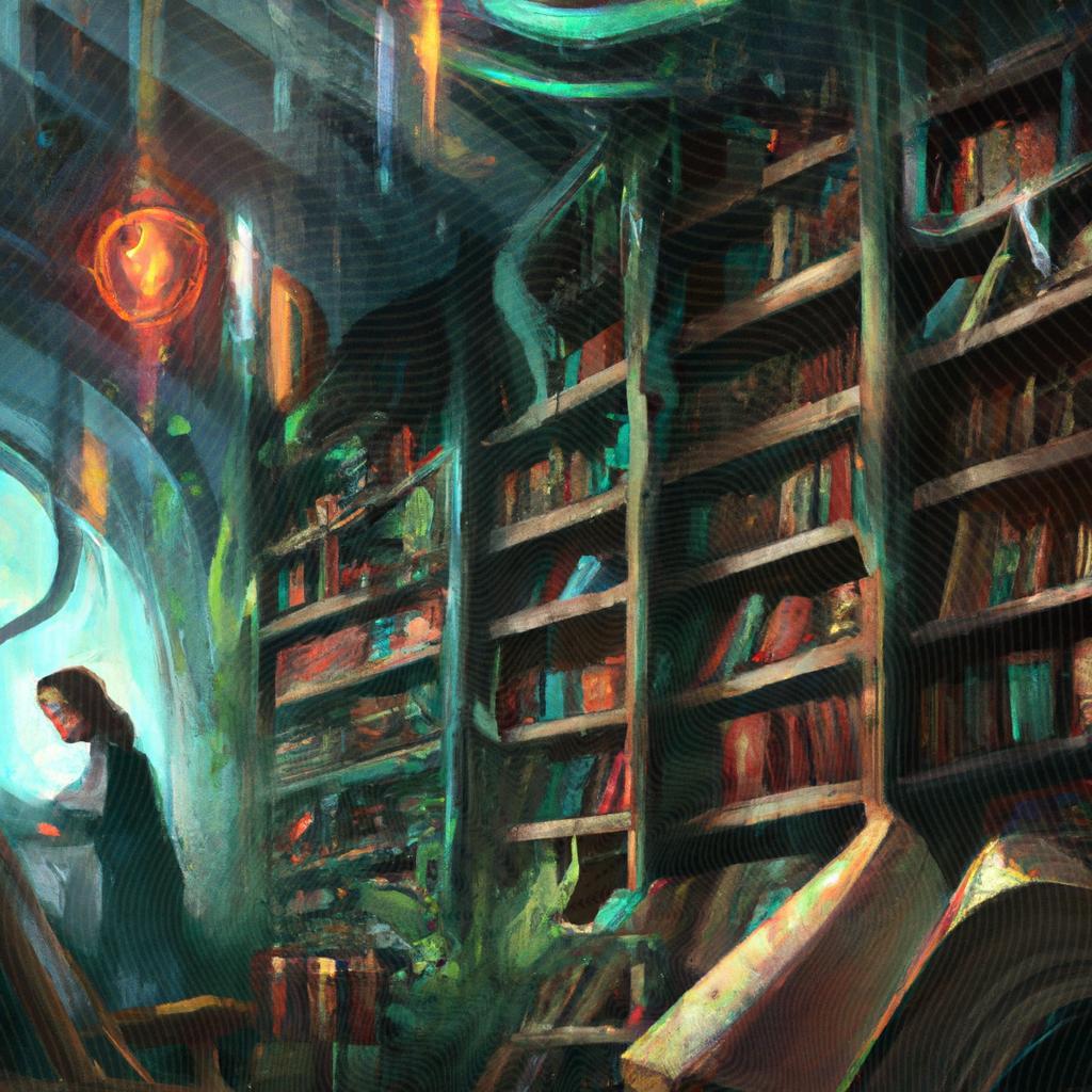 uma ilustração realista de livraria espiritas