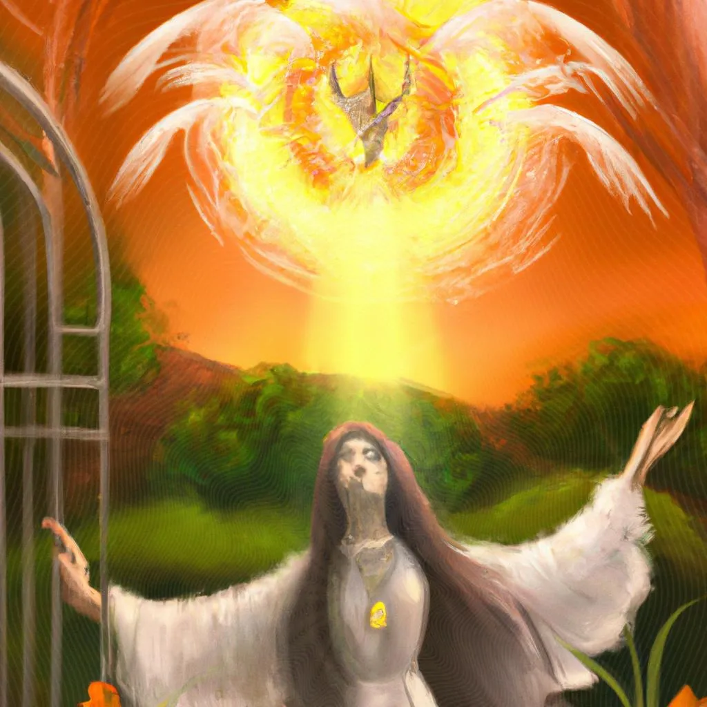 uma cena ilustrada de louvor espirito santo