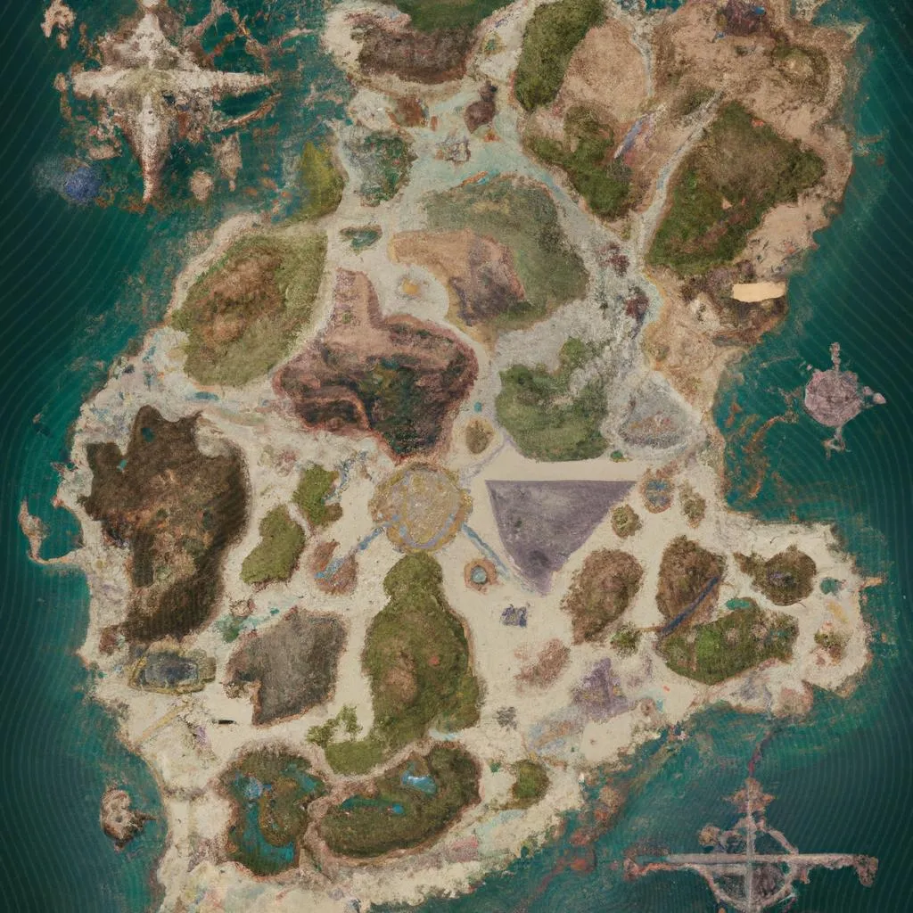 uma ilustração realista de mapa espirito santo