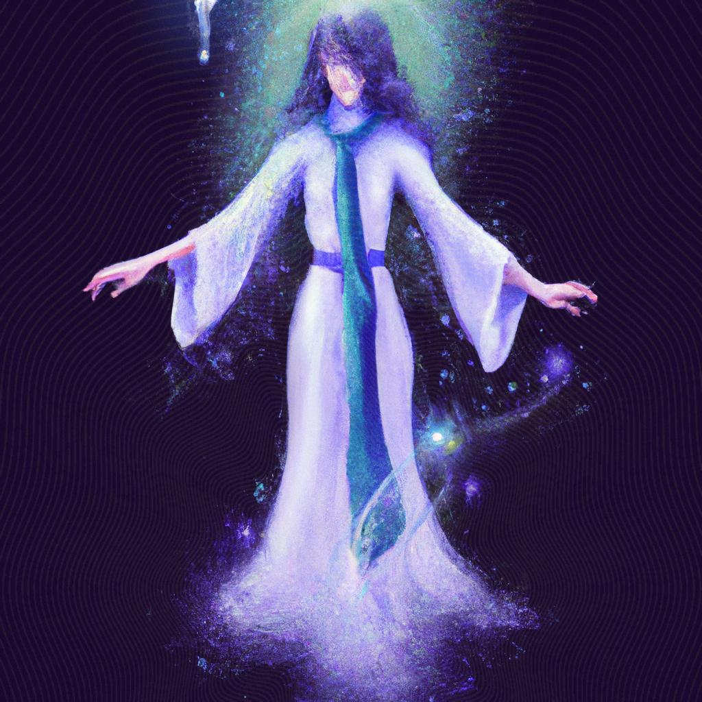 uma obra de arte ilustrativa de mensagem espirita