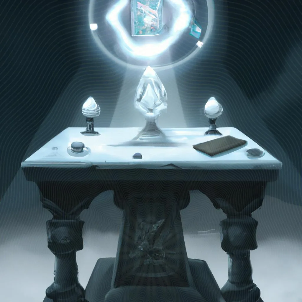 Mesa Branca: A Essência do Espiritismo em um Ritual Sagrado 3 uma composição ilustrativa de mesa branca espiritismo
