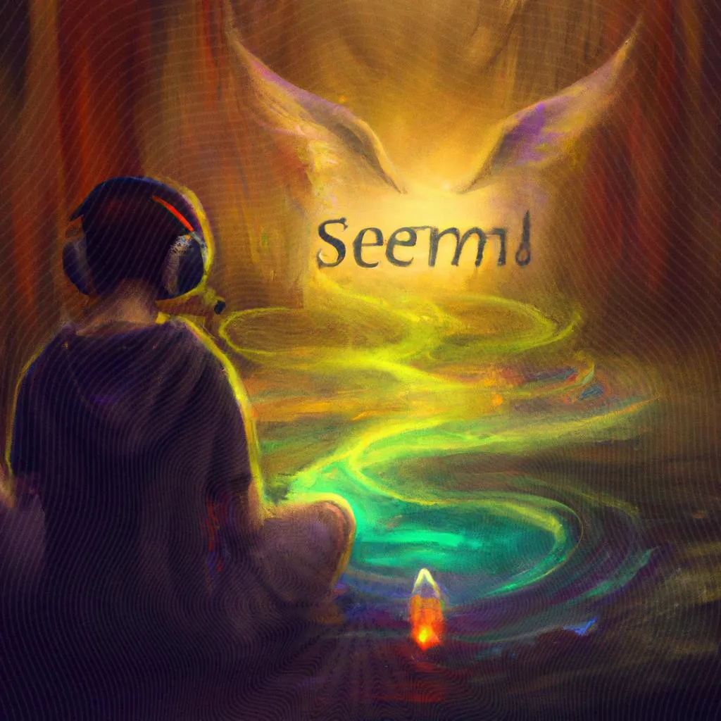 um design visual de momento espirita audio