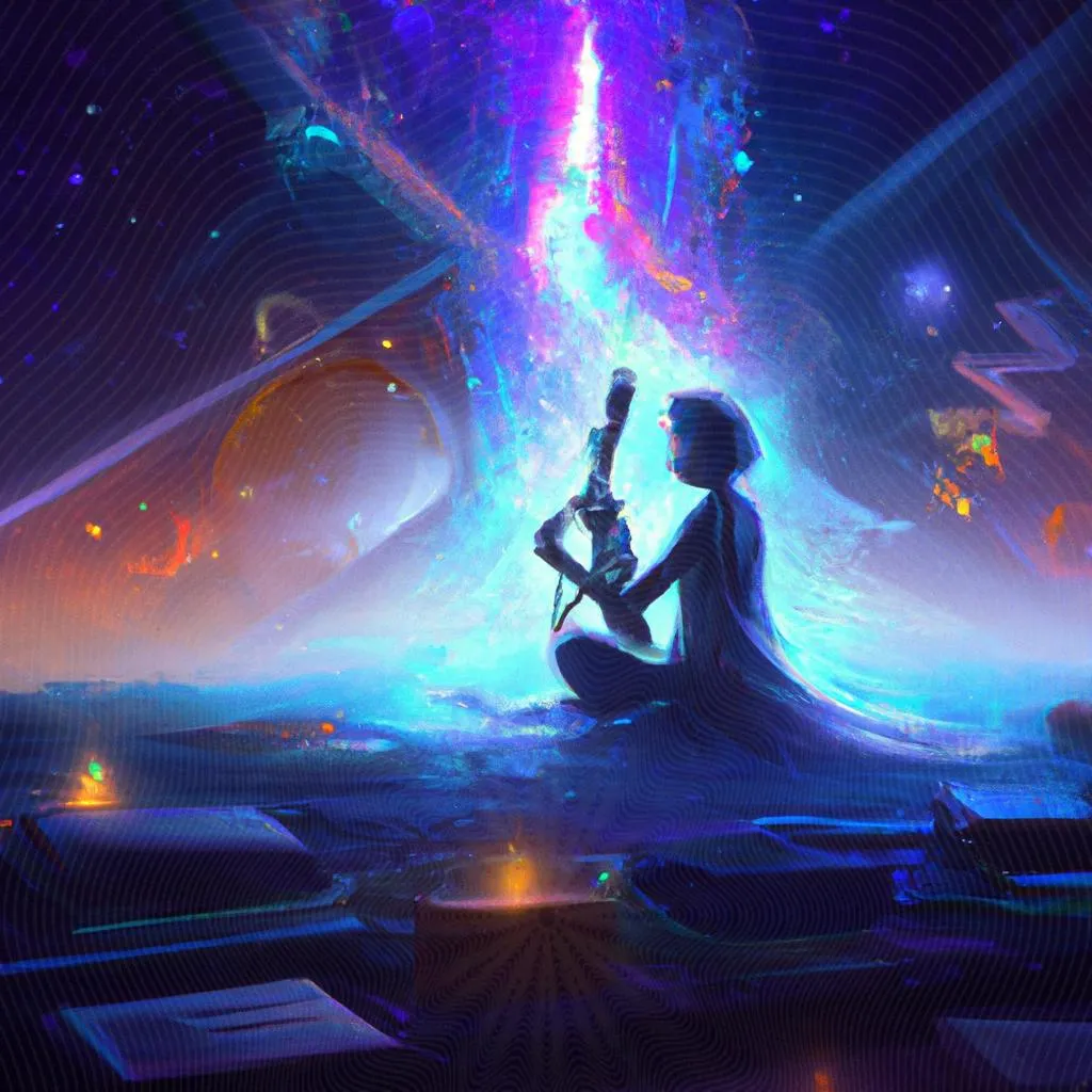 Música Espírita Instrumental: A Harmonia que Eleva o Espírito 2 uma pintura figurativa de musica espirita instrumental