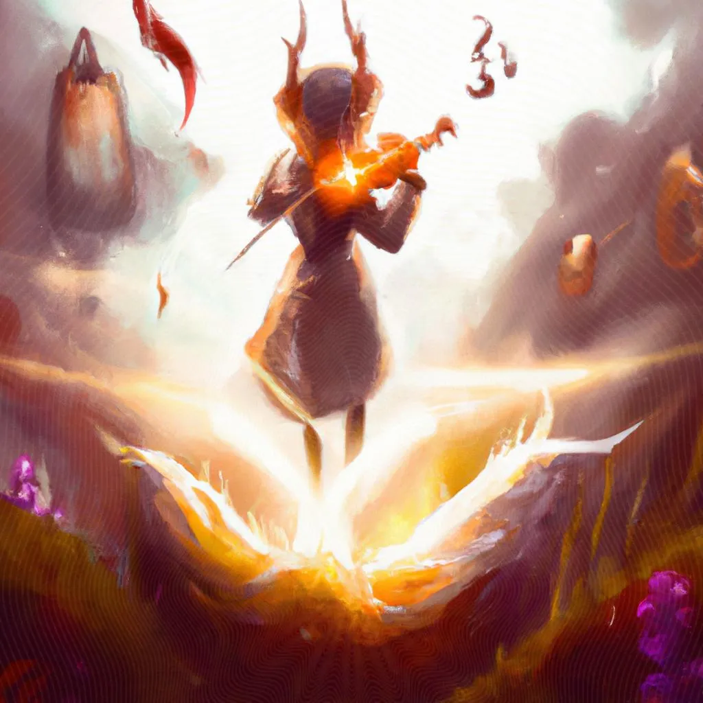 uma gravura sobre musica espirita