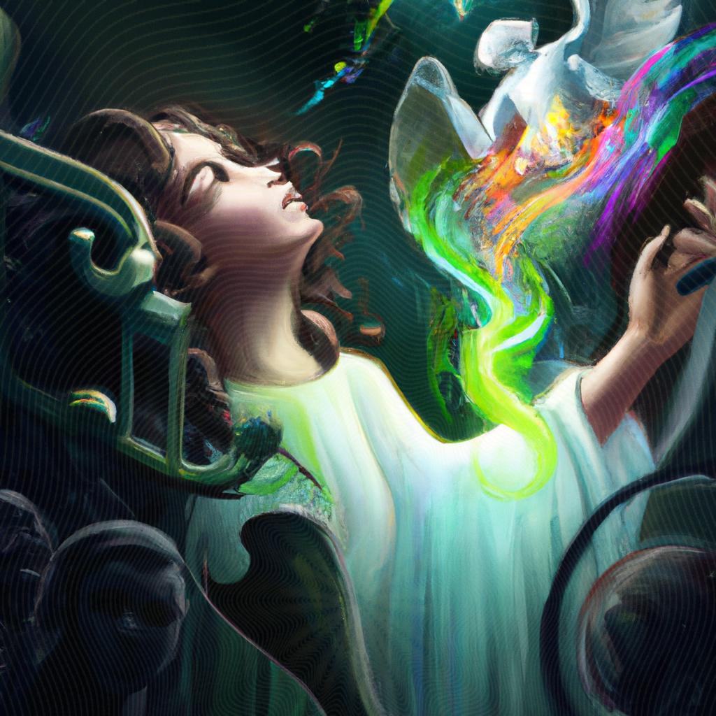 uma imagem impressionista de musica espirito santo