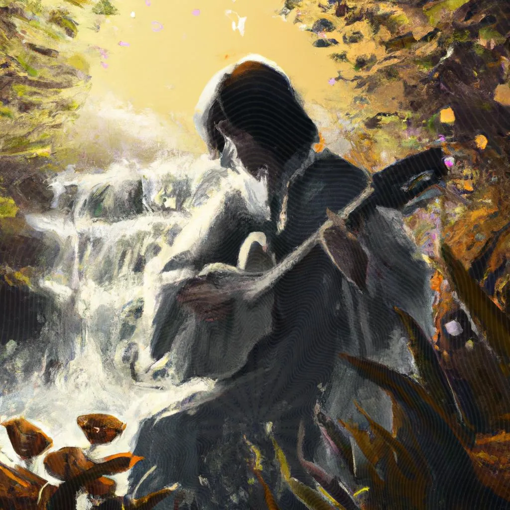 Músicas Espíritas Instrumentais: A Harmonia Divina da Elevação 3 uma cena cinematográfica ilustrada de musicas espiritas instrumental
