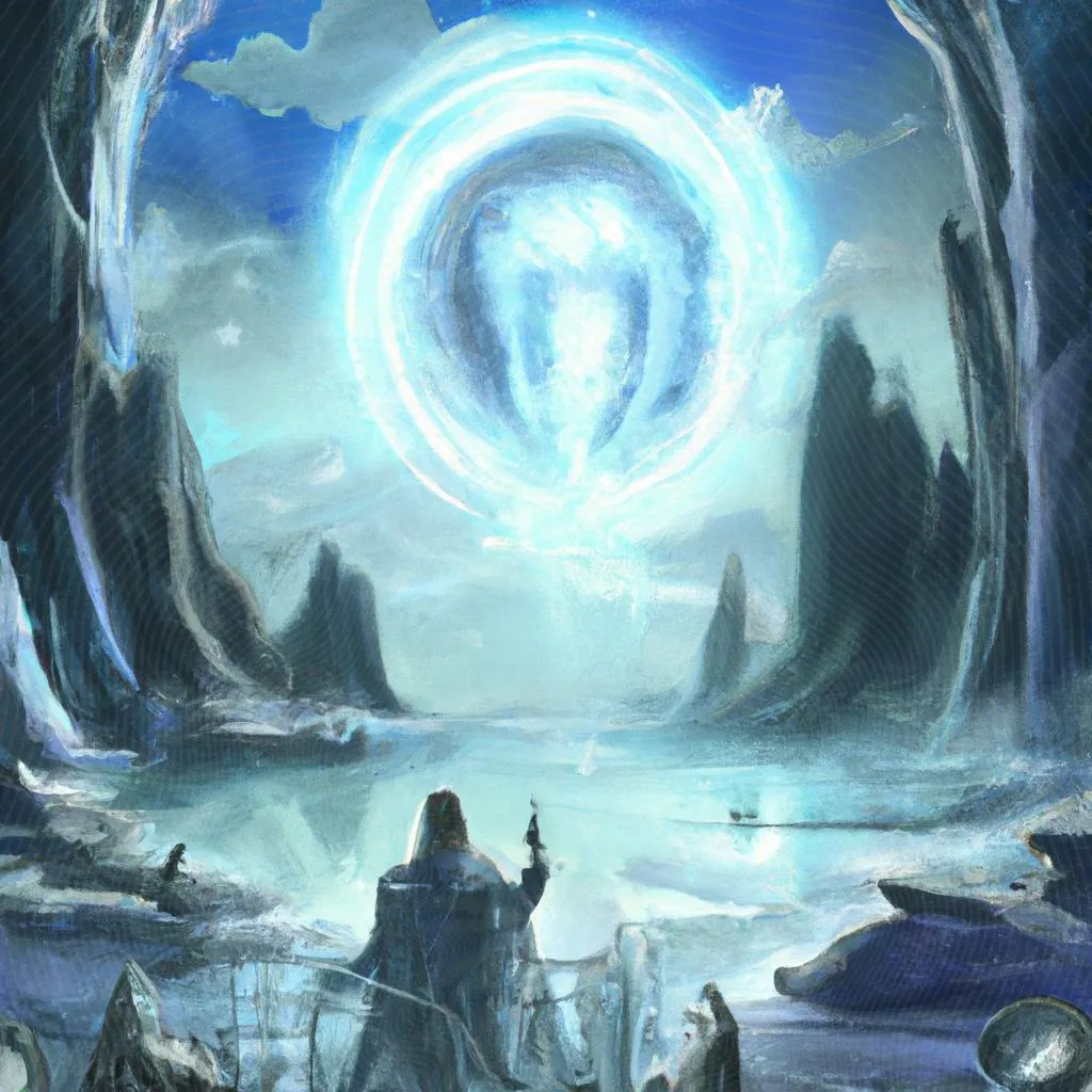 uma paisagem ilustrada de o espirito de deus está neste lugar