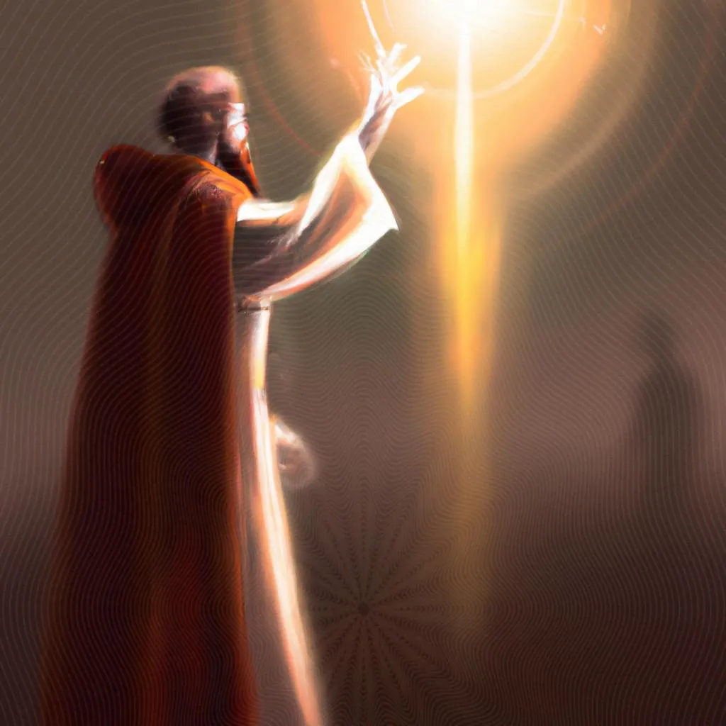 uma gravura sobre o evangelho segundo o espiritismo