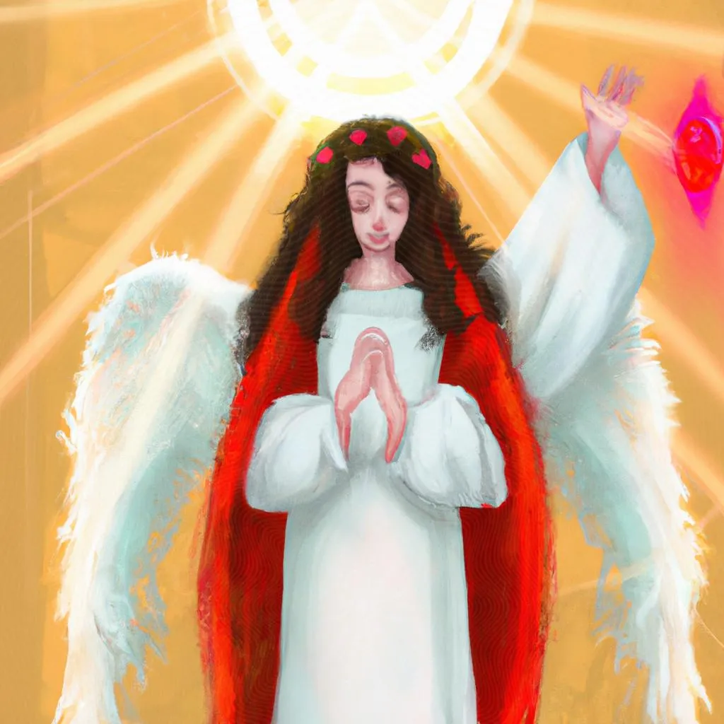 um gráfico ilustrado de oração ao divino espirito santo