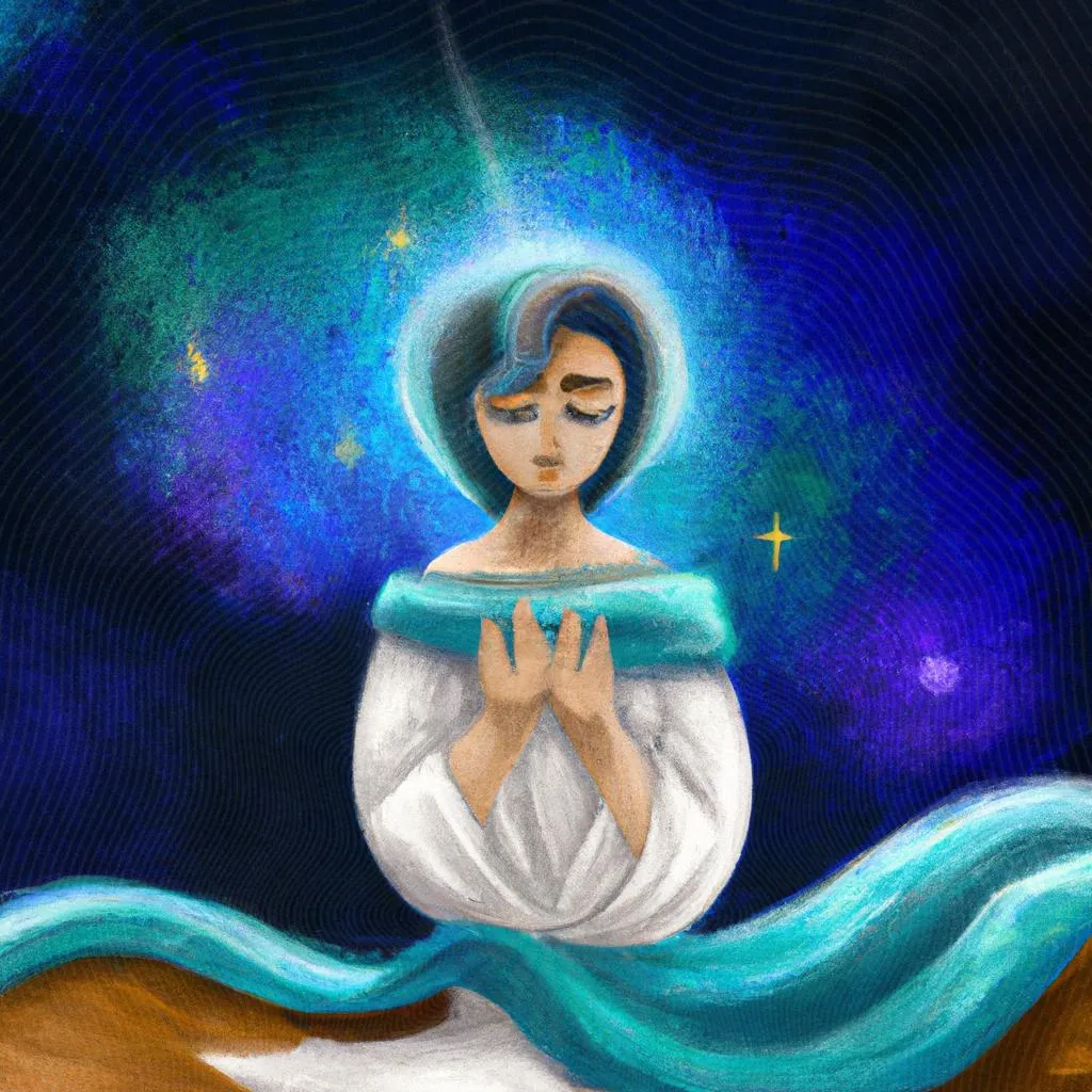um desenho animado sobre oração espirita para dormir