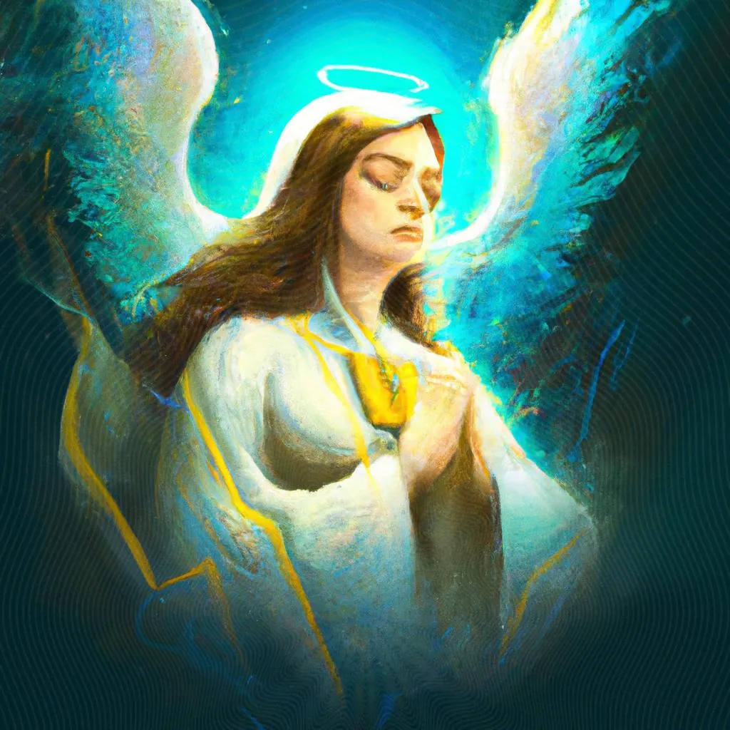 um mural artístico de oração espirito santo